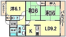 カーサカンフォロ 3LDKの間取図画像