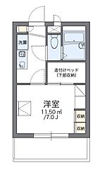 レオパレスマルキタ3 1Kの間取図画像