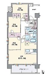 アンビシャス西川口 3LDKの間取り