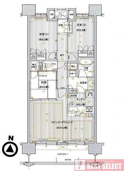 間取りを拡大表示