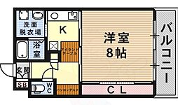 PERSONA GRATA 4階1Kの間取り