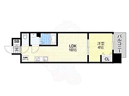 仮)AND TERRACE文の里 1LDKの間取図画像