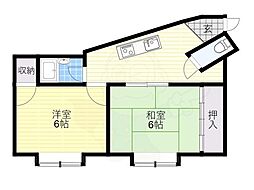 29ビル 2DKの間取図画像