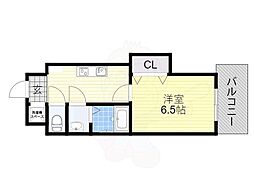アパルト谷町 1Kの間取図画像