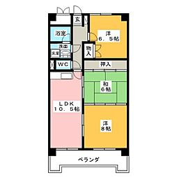 ひまりビル 7階3LDKの間取り
