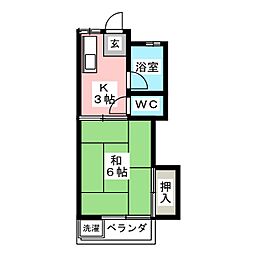 間取図画像 1K