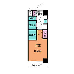 名古屋市天白区古川町マンション 1Kの間取図画像