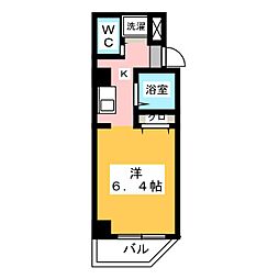 ラフィーネ野並 1Kの間取図画像