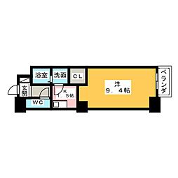 グレイスあらかわ 1Kの間取図画像