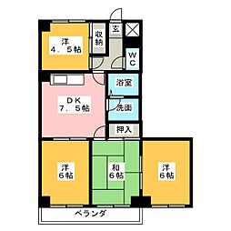 エスパシオ野並 4DKの間取図画像