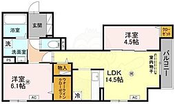 メゾン・ド・プティエル今津 2階/-