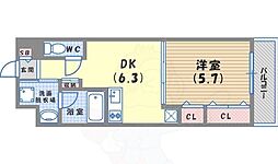 DAIWA　RESIDENCE　ＦＵＤＡＮＯＴＳＵＪＩ 4階1DKの間取り