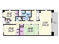 ハイツ甲四公園 3LDKの間取図画像
