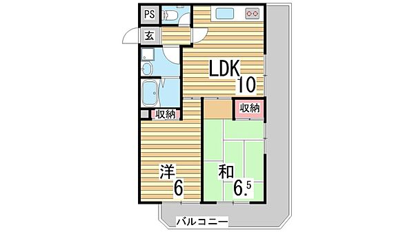 兵庫県神戸市垂水区南多聞台３丁目(賃貸マンション2LDK・1階・50.22㎡)の写真 その2