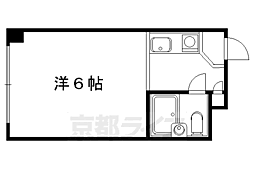 嘉門ハイツ 3階1Kの間取り