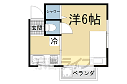 ハイツ峰 1階1Kの間取り