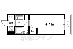 プロスパコート 1Kの間取図画像