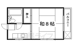 ふくながマンション 1Kの間取図画像