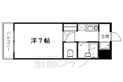 ノースビューヤサカ 1Kの間取図画像
