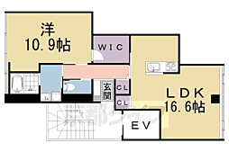 セラヴィー119 1LDKの間取図画像