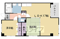 エスペランサー弥生 2LDKの間取図画像