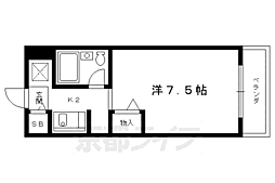 プロスパコート 1Kの間取図画像