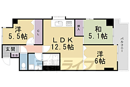フロイデン北大路 3階/-