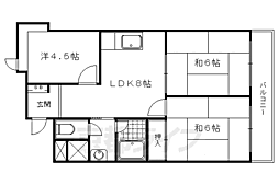 くめマンション 3LDKの間取図画像