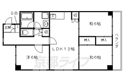 メゾンミソノ 3LDKの間取図画像