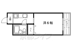 プレアデス 1Kの間取図画像