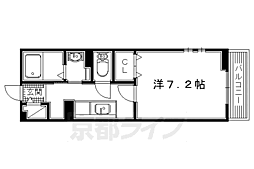 トミーハイツ 1Kの間取図画像