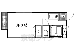 メゾンタカノ 1Kの間取図画像