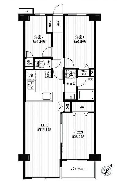 間取りを拡大表示