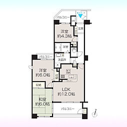 ネオステージ大宮 3LDKの間取図画像