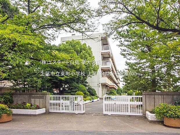 上尾市立東町小学校(600m)