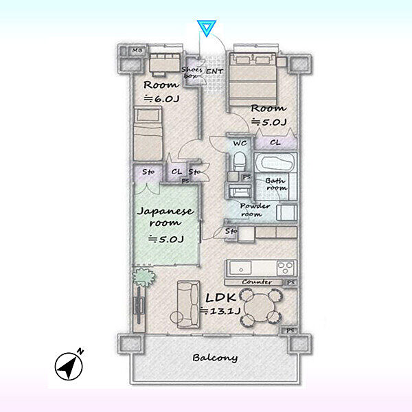 apartment 埼玉県北本市二ツ家３丁目
地図を見る