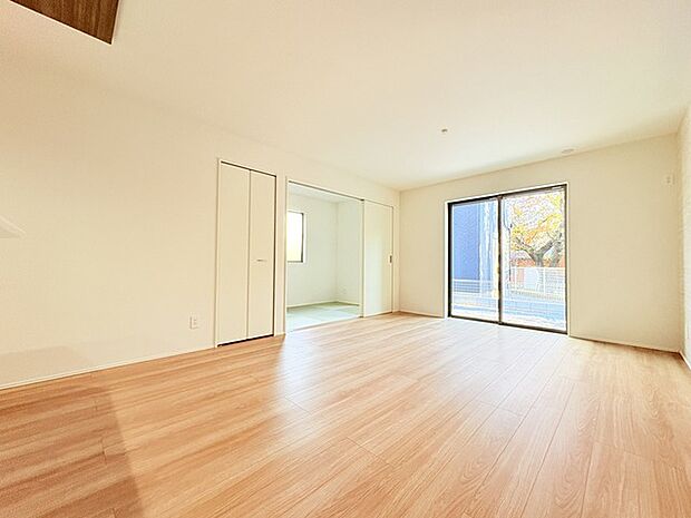 家族が自然に集りそうな広さが魅力のLDK。