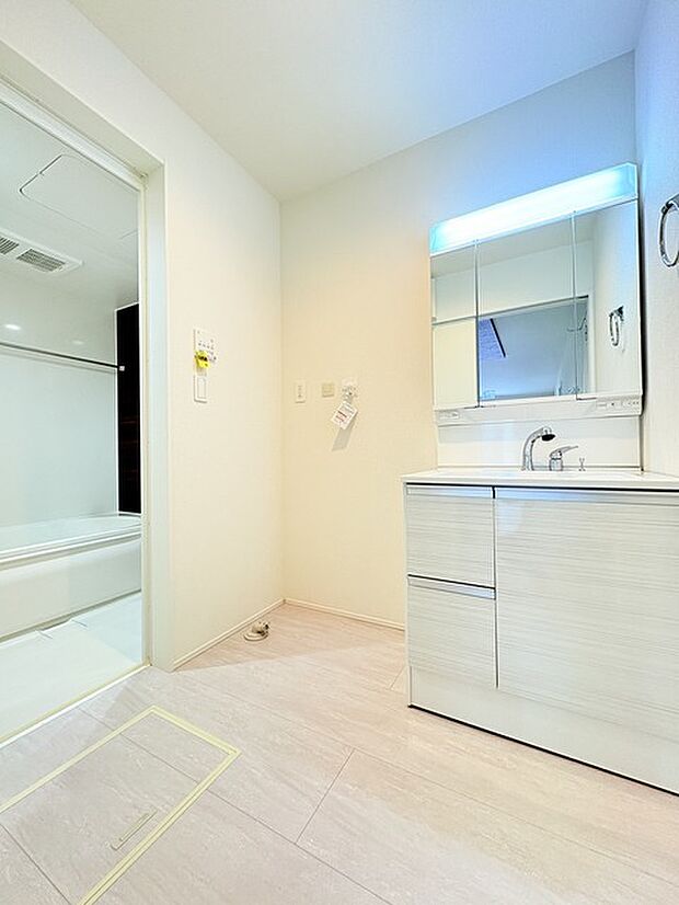 お出かけ前の身だしなみに一歩差がつく三面鏡。