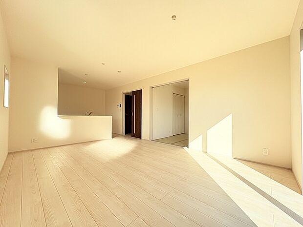 家族が自然に集りそうな広さが魅力のLDK。