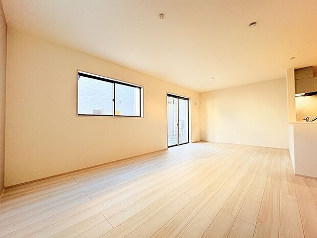 家族が自然に集りそうな広さが魅力のLDK。