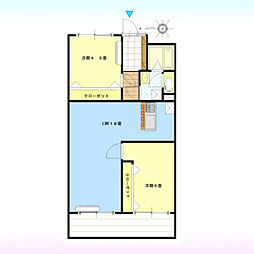 大宮植竹住宅 2LDKの間取図画像