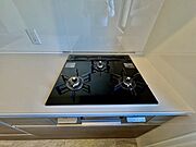 3つの熱源で、お料理も捗りそうなガスコンロ。 