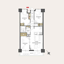ヴァンベール上尾3 3LDKの間取図画像