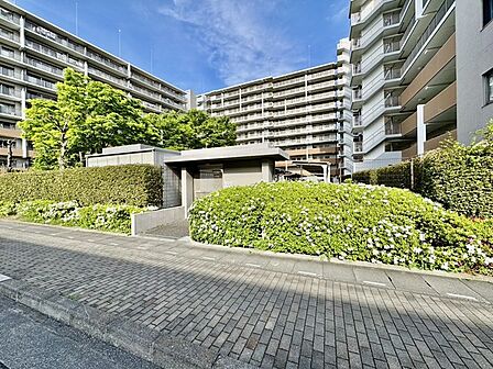 マンションの裏口