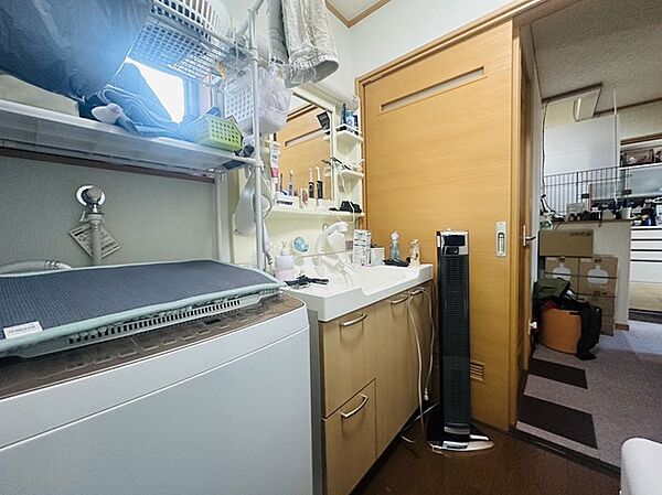 たっぷりの収納を設けたシャワー付洗面台で快適な暮らし。