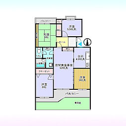 東鷲宮ニュータウン駅前通り7-2 4LDKの間取図画像