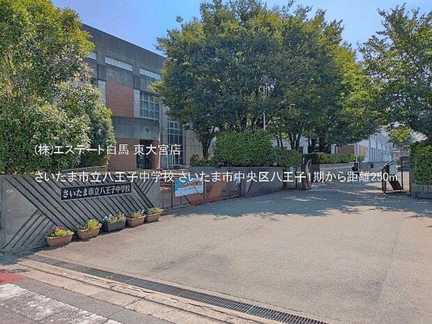 さいたま市立八王子中学校（250m）