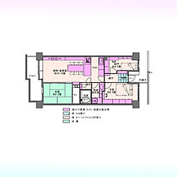 大宮西パーク・ホームズ 2SLDKの間取図画像