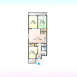 グランドシティ大宮EASTTOWER 3LDKの間取図画像
