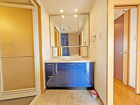 お出かけ前の身だしなみに一歩差がつく三面鏡。